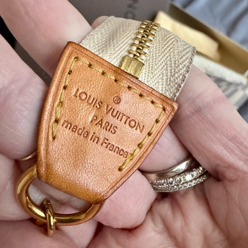 Discontinued Louis Vuitton Damier Azur Eva Gold Accents Dustbag Gift Box/Receipt - Picture 9 of 16